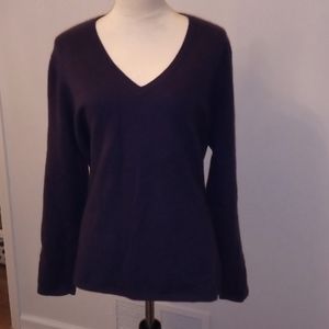 Lands End v-neck 100% cashmere sweater. Sz 2X